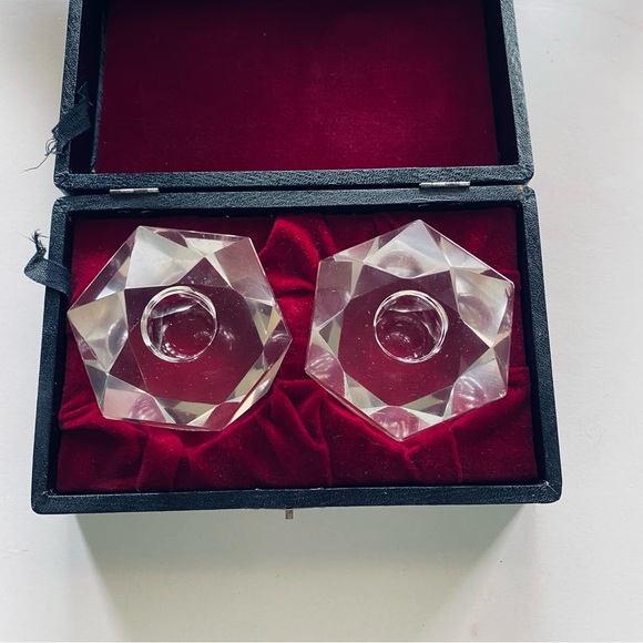 Other - Elegant Crystal Candle Holders